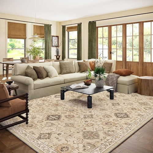 10x12 Area Rugs for Living Room: Bedroom Rug Stain Resistant Non Slip Low Pile by palohom