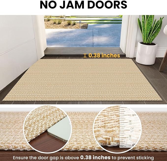 IOHOUZE Washable Exrea Long Hallway Runner Rug 3x18 Non Slip Rubber Backed - Image 2