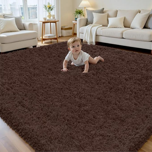 8x10 Area Rug for Living Room, Ultra Soft Fluffy Shag Rugs for Bedroom by Yidanamy