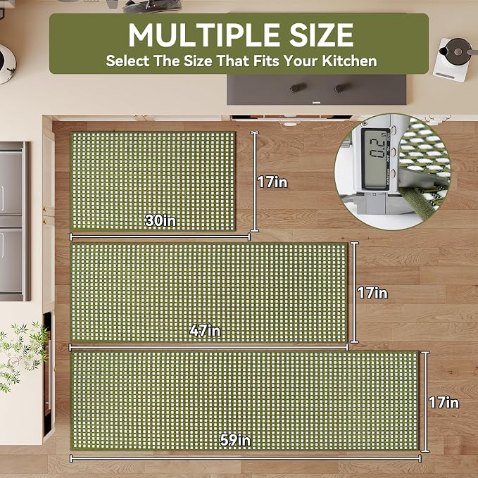 YDKGL Kitchen Mats for Floor, Super Absorbent Kitchen Rugs Non Slip Washable - Image 2