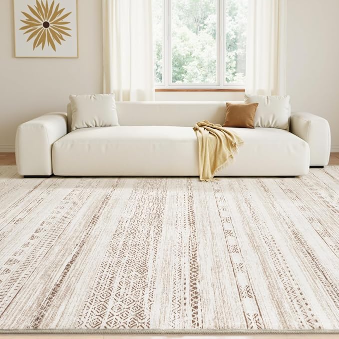 6x9 Area Rugs for Living Room Machine Washable Rug Distressed Indoor Carpet - Image 3