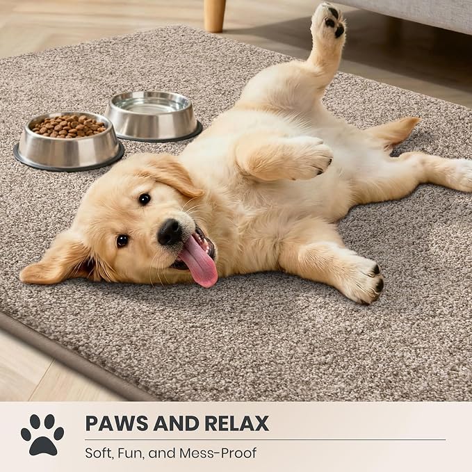 PURRUGS Easy Care Area Rug 4.5ft x 7ft, Non-Slip Washable Entryway Rug - Image 3