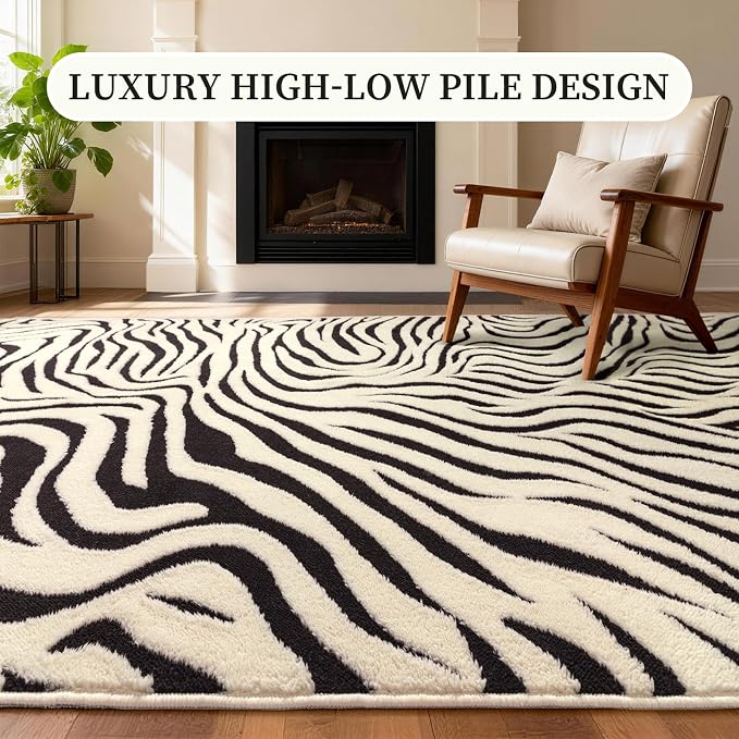 YIHOUSE 6×9 Ft Area Rugs for Living Room: Modern Washable Rug - Image 2