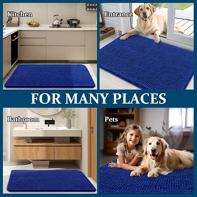 OLANLY Dog Door Mat for Muddy Paws 59x32, Absorbs Moisture and Dirt, Absorbent - Image 8