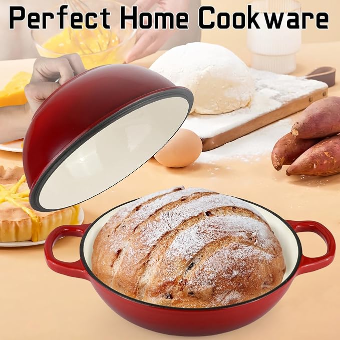 Enameled Cast Iron Bread Oven, Dutch Oven Pot - Image 5