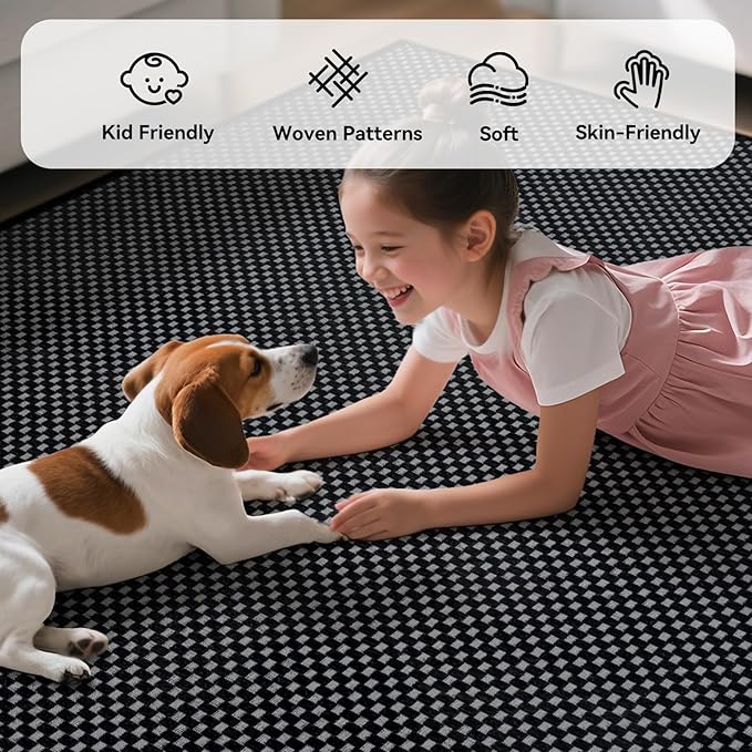 YDKGL 2x6 ft Kitchen Runner Rug Mat Non Slip Boho Woven Hallway Runner Washable - Image 4