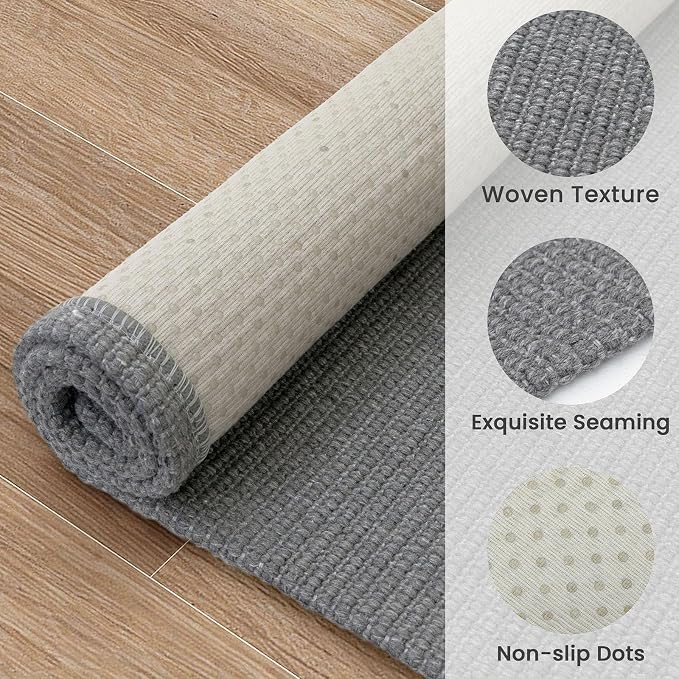 EARTHALL Washable Runner Rug 2.6x12 Ft Non Slip Runners - Image 5