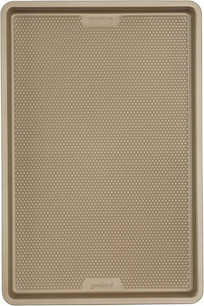 GoodCook BestBake Nonstick Textured Carbon Steel Cookie Sheet, Large Baking by GoodCook
