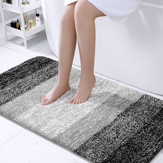 OLANLY Bathroom Runner Rugs Mat 47x24, Extra Soft Absorbent Microfiber Bath Rugs by OLANLY