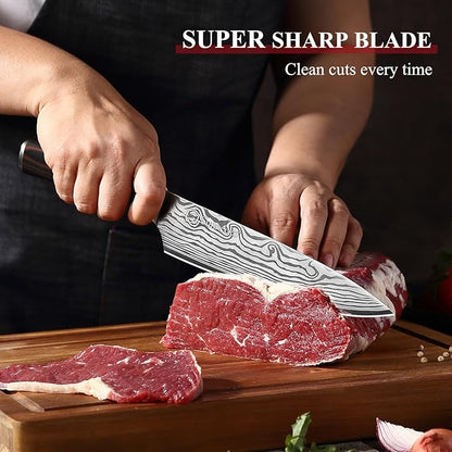 Sunnecko 8 Inch Chef Knife, Professional Japanese Style Kitchen Knife - Image 3