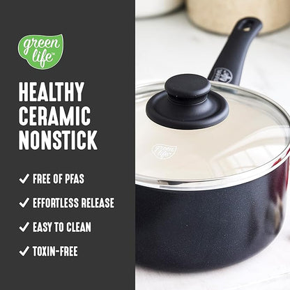 GreenLife 2.5QT Nonstick Saucepan - Image 2