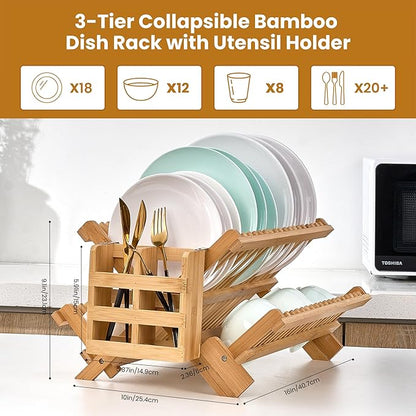 NOVAYEAH Bmaboo Dish Drying Rack - Image 3