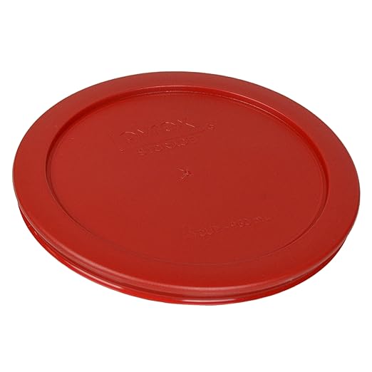 Pyrex 7201-PC 4-Cup Poppy Red Food Storage Replacement Lid - Image 2