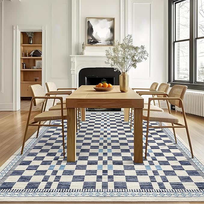 GarveeHome Area Rug 9x12 for Dorm Home Machine Washable Non-Slip Low Pile Rugs - Image 2
