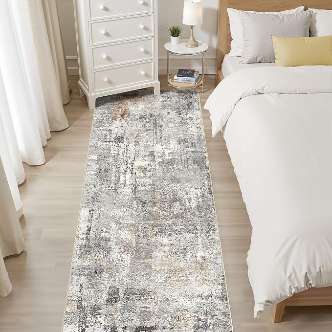 Runner Rug Kitchen Washable Rugs: 2x6 Non-Slip Abstract Soft Modern Stain - Image 6