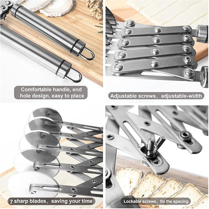 Star Brand Pastry Cutter with Grinder Spaghetti Dough Roller Knife Stainless - Image 6