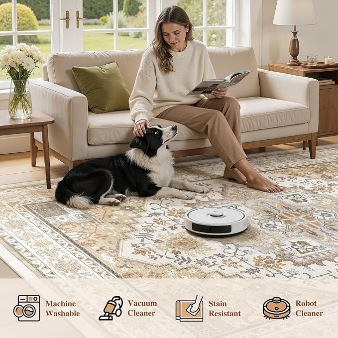 UERMEI 8x10 Area Rug for Living Room - Image 6