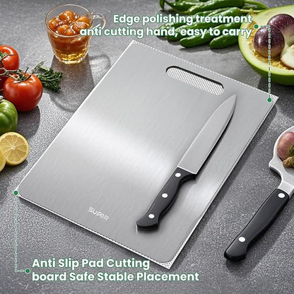 2 Pack Titanium Cutting Board, 100% Pure Titanium Cutting Boards - Image 4