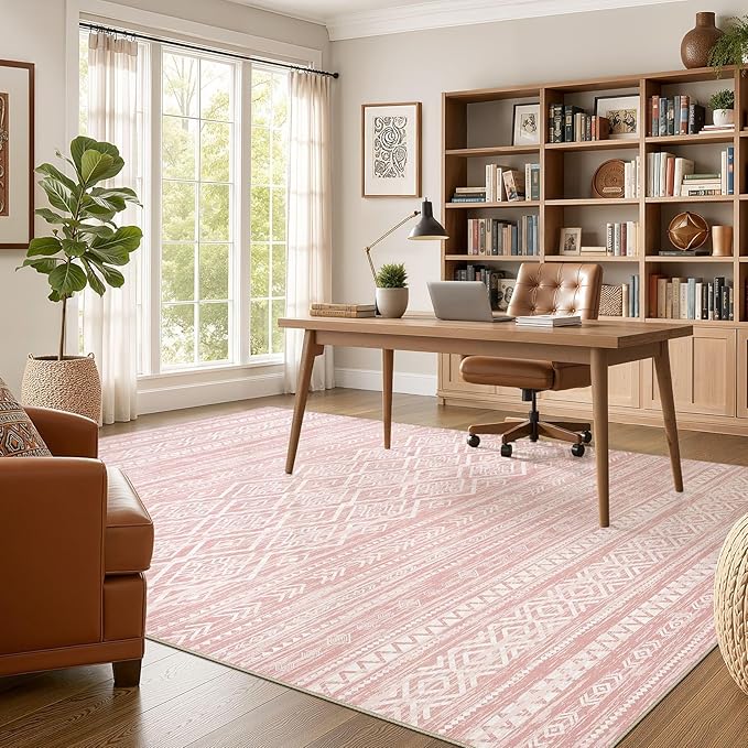Nakagishi Area Rug Living Room Rugs: 6x9 Large Soft Machine Washable Boho - Image 5