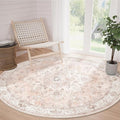 CAPALOCA Machine Washable Rugs Nursery Rug 4ft Cute Girl Non Slip Low Pile by CAPALOCA