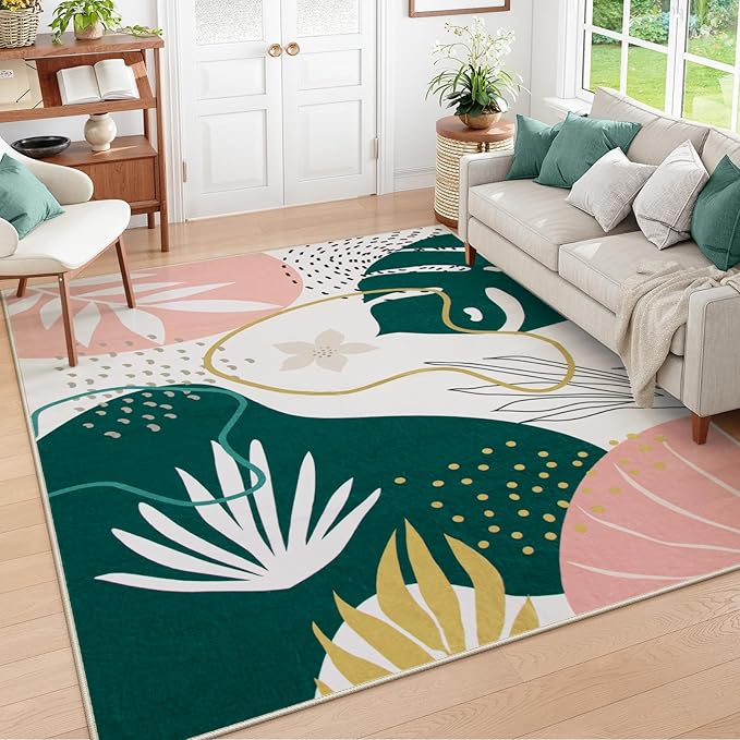 Lahome Area Rugs 4x6 Washable Soft Bedroom Rugs - Image 3