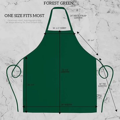 GREEN LIFESTYLE 12 Pack Professional Chef Apron – Grilling Aprons - Image 2