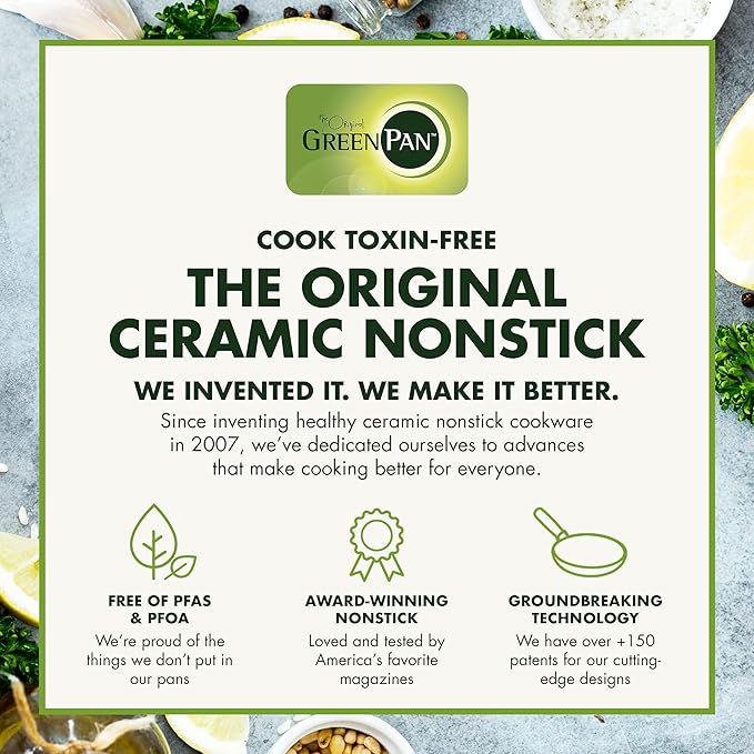 GreenPan Canterbury 10 Piece Cookware Pot and Pans Set, Hard Anodized PFAS-Free - Image 10