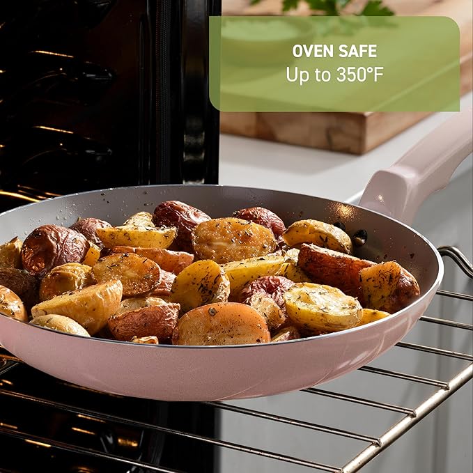 T-Fal Refresh Ceramic Nonstick Frying Pan 2-Pc Set, Oven Broiler Safe up to - Image 6