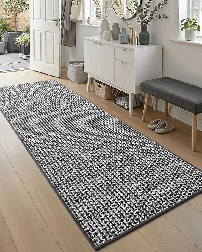 DEXI Hallway Runner Rug 2'4"x10', Non Slip Rubber Backed Runners Carpet - Image 6