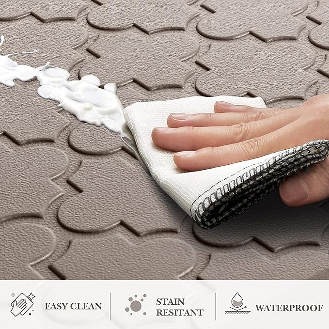 Kitchen Mat Cushioned Anti-Fatigue Floor Mat, Waterproof Non-Skid Kitchen Mats - Image 4