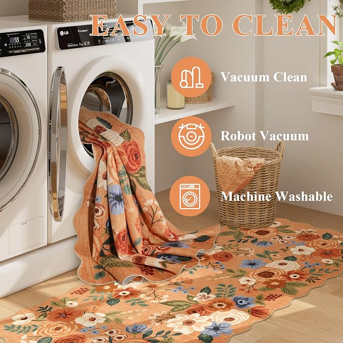 DUKINO 2x10 Runner Rug for Hallway, Washable Kitchen Rug - Image 6