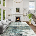 9x12 Area Rugs Washable Rug: Modern Abstract Living Room Rug Soft Anti-Skid by GENTDRIZZ