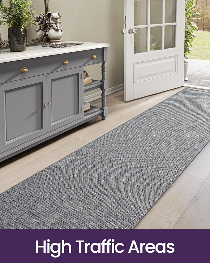 DEXI Hallway Runner Rug 2'4"x12', Non Slip Rubber Backed Runners Carpet - Image 8