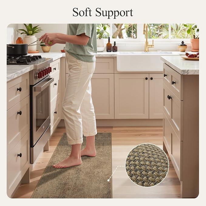 GENIMO Kitchen Mats for Floor 2PCS, Washable Absorbent Runner Rugs for Kitchen - Image 5