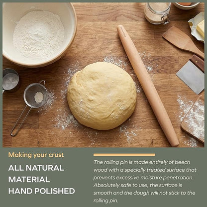 Muso Wood Wooden French Rolling Pin - Image 4