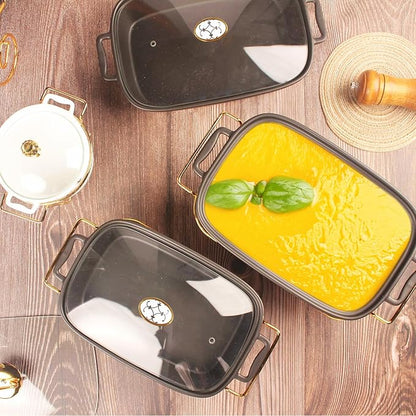 11" x 8" Ceramic Rectangular Casserole Dish - Image 4
