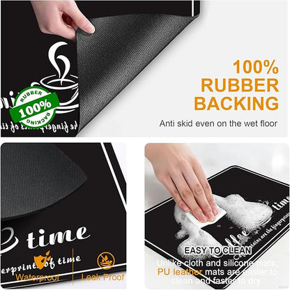 Dish Drying Mats for Kitchen Counter, Waterproof Coffee Mat for Countertop - Image 6