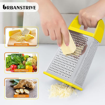 Urbanstrive Cheese Grater With Container, Professional Cheese Grater with Handle - Image 4