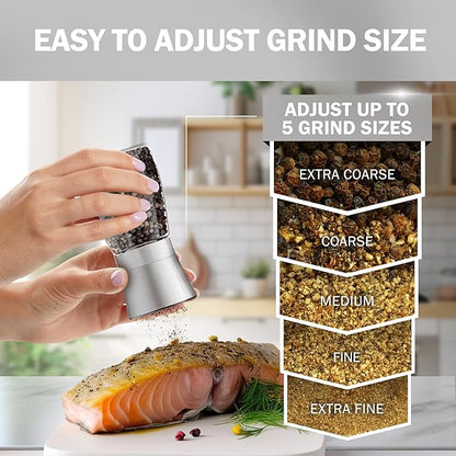 HOME EC Original Stainless Steel Salt or Pepper Grinder 1pk - Image 3