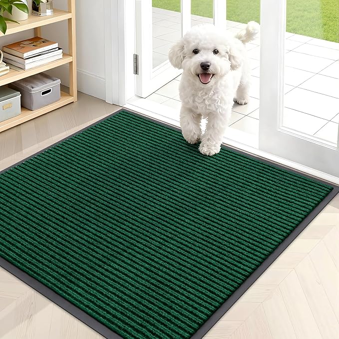 OLANLY Front Door Mat Indoor Outdoor Entrance, Waterproof Heavy Duty Doormat by OLANLY