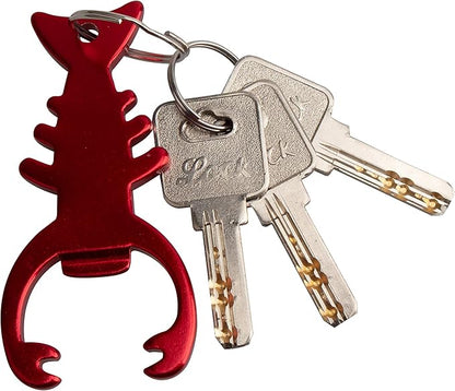 SWATOM Lobster 6PCS Bottle Opener Keychain Beer Openers Tool Key Chain Ring - Image 3