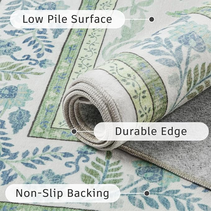 DCX Green 9x12 Rug, Kid & Pet Friendly - Image 6