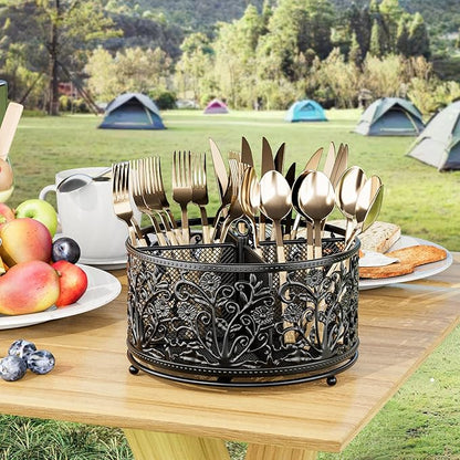 YIUKEA 360° Rotating Utensil Caddy - Image 4