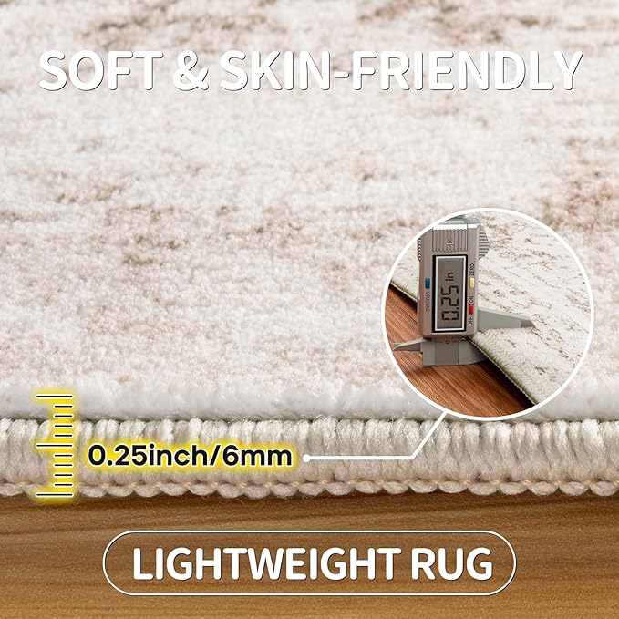8x10 Area Rugs for Living Room Rug Washable: Modern Large Rug for Dining Room - Image 6