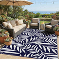 Smiry Outdoor Rug 9x12 ft, Waterproof Reversible Plastic Straw Rugs, Outdoor by Smiry