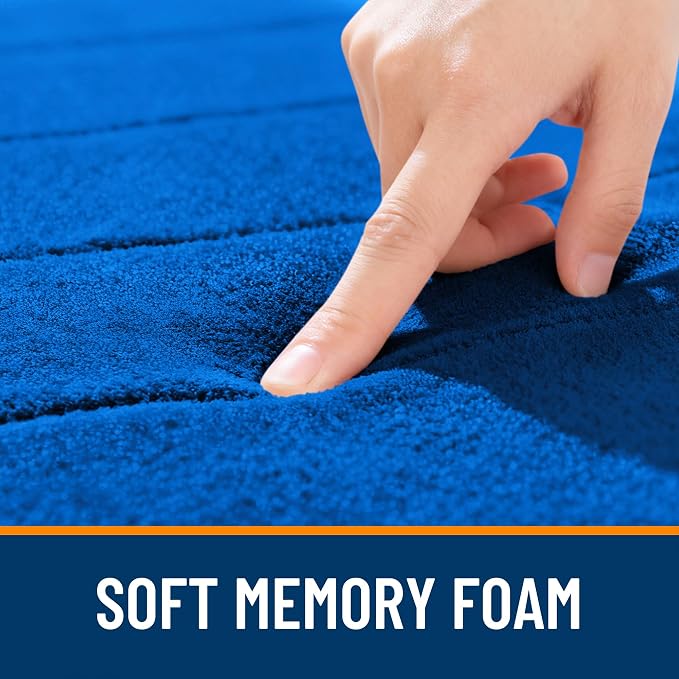 OLANLY Memory Foam Long Bathroom Rugs Runner 47x17, Super Soft Absorbent Bath - Image 5