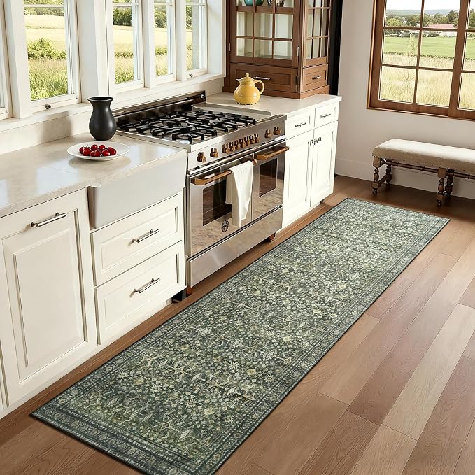 Lofus 2'6"x12' Area Rug for Hallways, Low Pile Soft Carpet Runner for Kitchen - Image 3