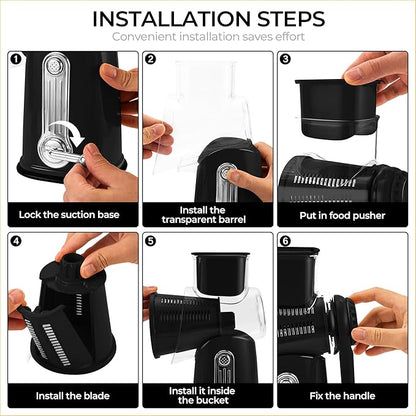SUSTEAS Rotary Cheese Grater - Image 6