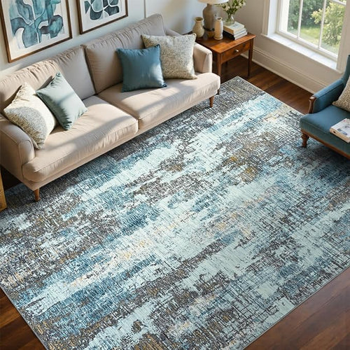 8x10 Ft Large Area Rugs for Living Room, Soft Non-Slip Washable Rugs Modern - Image 2