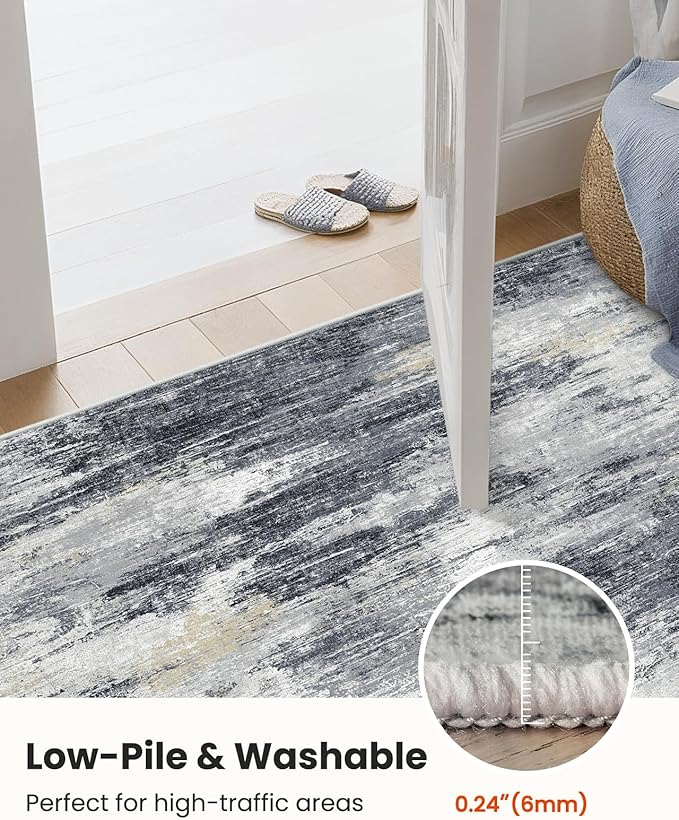 AMADA HOMEFURNISHING 6x9 Washable Area Rug, Modern Abstract Living Room Rug - Image 7